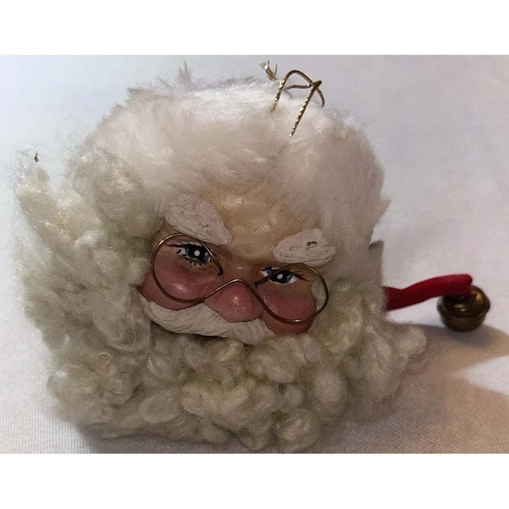 Kurt Adler Santa Claus Head Christmas Ornament 4